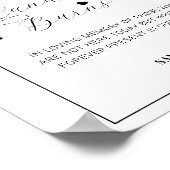 Minimaal Modern Deze Kaars Brandt Trouwbord Poster (Hoek)