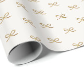 Minimaal Modern Eenvoudig Boogpatroon Kerstmis Cadeaupapier (Rol Hoek)