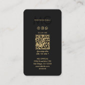 Minimaal Modern Eenvoudig Monogram Professioneel Z Visitekaartje (Achterkant)