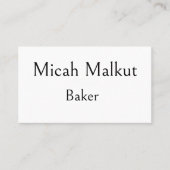 Minimaal Modern Eenvoudig Schoon QR Code Professio Visitekaartje (Voorkant)