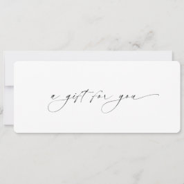 Minimaal Modern Elegant Zakelijk Cadeaubon