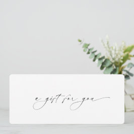 Minimaal Modern Elegant Zakelijk Cadeaubon