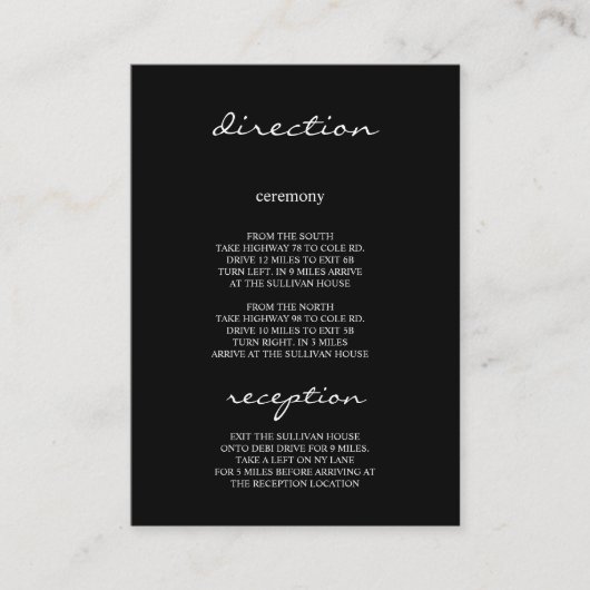 Minimaal modern fijn Floral Monogram bruiloft Informatiekaartje (Voorkant)