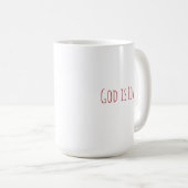 Minimaal Modern God Is Liefde Koffiemok (Voorkant rechts)