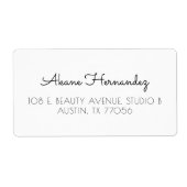 Minimaal modern grafisch verzendadres label (Voorkant)