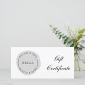 Minimaal modern Grijs Zout-certificaat (Staand voorkant)