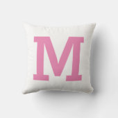 Minimaal modern groot Initiaal letter Kussen (Achterkant)