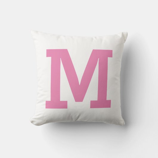 Minimaal modern groot Initiaal letter Kussen (Voorkant)