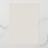 Minimaal Modern Hart en Script Bedankt   Folie Uitnodiging (Achterkant)