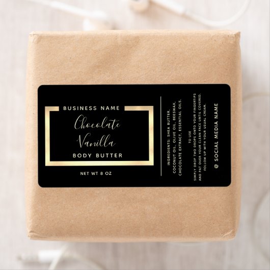 Minimaal modern lijst voor typografie etiket (Insitu)