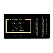 Minimaal modern lijst voor typografie etiket (Voorkant)