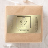 Minimaal modern, modern, typografisch goudproduct etiket (Insitu)