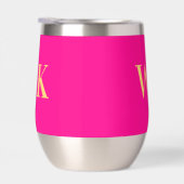 Minimaal Modern Monogram Hot Pink (Rechts)