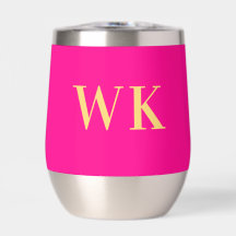 Minimaal Modern Monogram Hot Pink