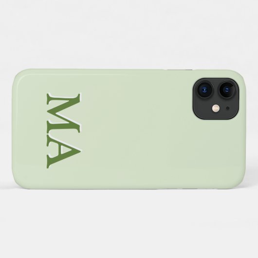 Minimaal Modern Monogram iPhone Case-Mate iPhone Case (Achterkant (horizontaal))