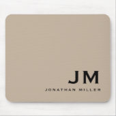 Minimaal modern Monogram Muismat (Voorkant)