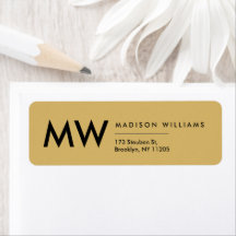 Minimaal Modern Monogram Professioneel 