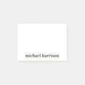 Minimaal modern monogram voor Typografie Post-it® Notes (Voorkant)
