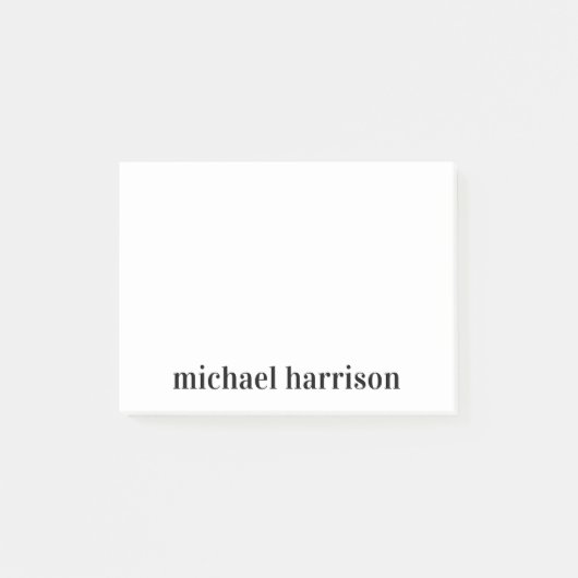 Minimaal modern monogram voor Typografie Post-it® Notes (Voorkant)