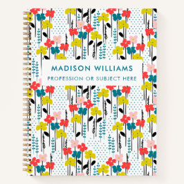 Minimaal modern Notitieboek bloemen