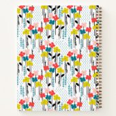 Minimaal modern Notitieboek bloemen (Achterkant)