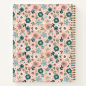 Minimaal modern Notitieboek bloemen (Achterkant)