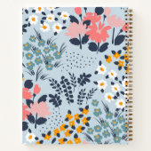 Minimaal modern Notitieboek bloemen (Achterkant)