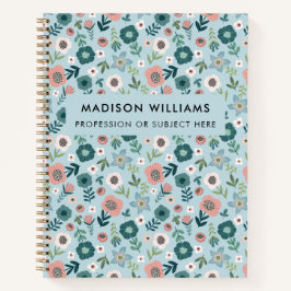 Minimaal modern Notitieboek bloemen