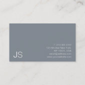 Minimaal modern professioneel design elegant visitekaartje (Achterkant)