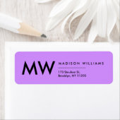 Minimaal modern professioneel monogram label (Insitu)