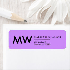 Minimaal modern professioneel monogram label
