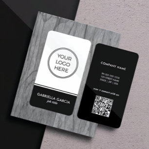 Minimaal Modern Professioneel QR-code Logo Visitekaartje