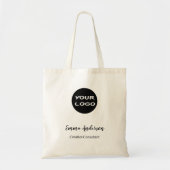 Minimaal Modern Professioneel | Uw Logo Tote Bag (Voorkant)