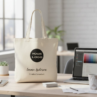 Minimaal Modern Professioneel | Uw Logo Tote Bag