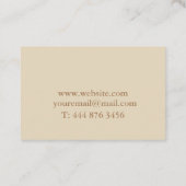 Minimaal modern professioneel Visitekaartje (Achterkant)