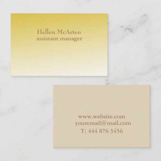 Minimaal modern professioneel Visitekaartje (Voorkant / Achterkant)