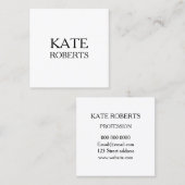 Minimaal modern professioneel visitekaartje (Voorkant / Achterkant)