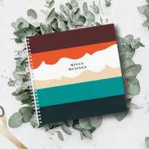 Minimaal Modern Retro Abstract Schrift Kleurblok