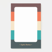 Minimaal Modern Retro Abstract Script Kleurblok Post-it® Notes (Voorkant)