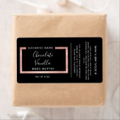 Minimaal modern roos goud lijst label met typograf (Insitu)