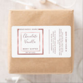 Minimaal modern roos goud lijst label met typograf (Insitu)