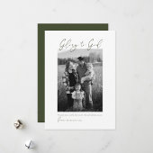 Minimaal Modern Schrift Foto Christelijk Feestdagenkaart