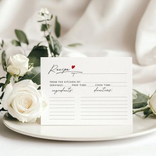 Minimaal Modern script hart Bridel Douche Recept