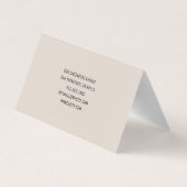 Minimaal Modern Simple Visitekaartje (Achterkant)
