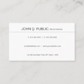 Minimaal modern, stijlvol grafisch ontwerp visitekaartje (Voorkant)