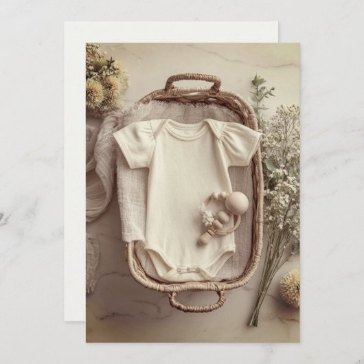 Minimaal & Modern Strooisel | Eenvoudig & Zoet Kaart (Voorkant / Achterkant)