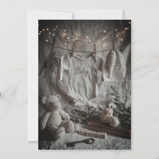 Minimaal & Modern Strooisel | Sober & Chic Kaart (Voorkant)