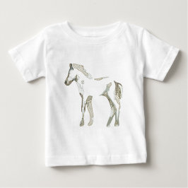 Minimaal & Modern Tekening van Witte Paarden Elega