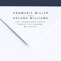 Minimaal Modern Twee Achternamen Retouradres