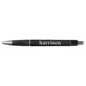 Minimaal Modern Typografie Monogram Zwart Pen (Voorkant)